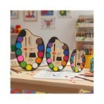 Color Palette With Paint Brush ( 12 Colors )