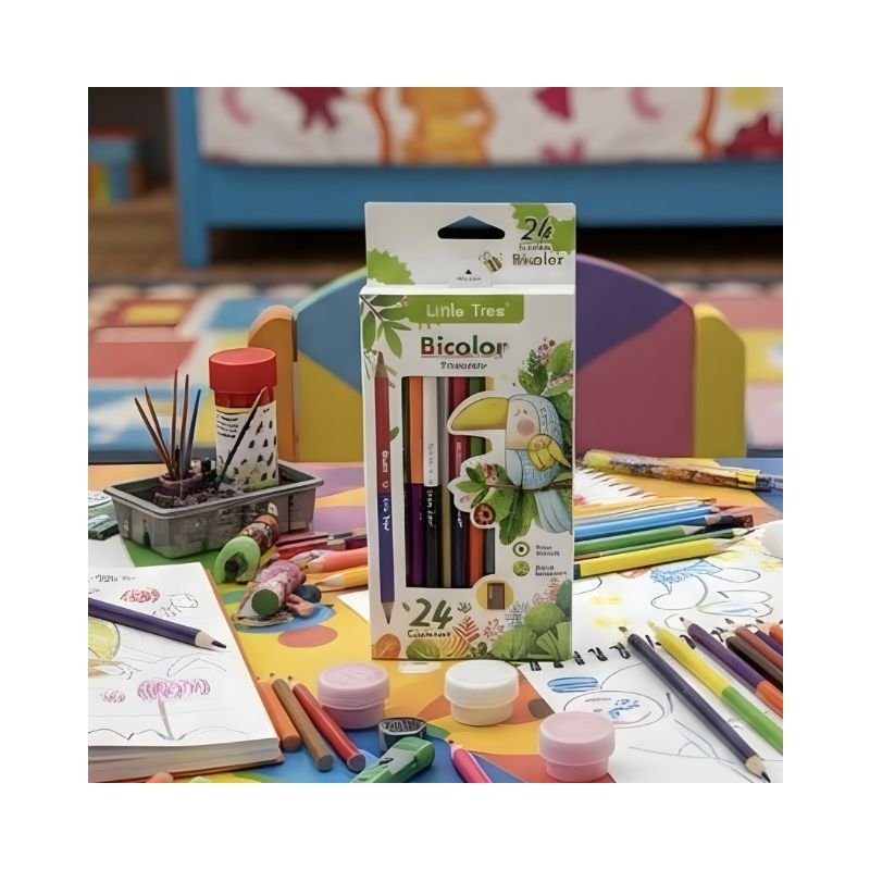 4 Duo Color Pencil No. 511206-E ( 12 Pencil/ 24 Color ) - Image 1