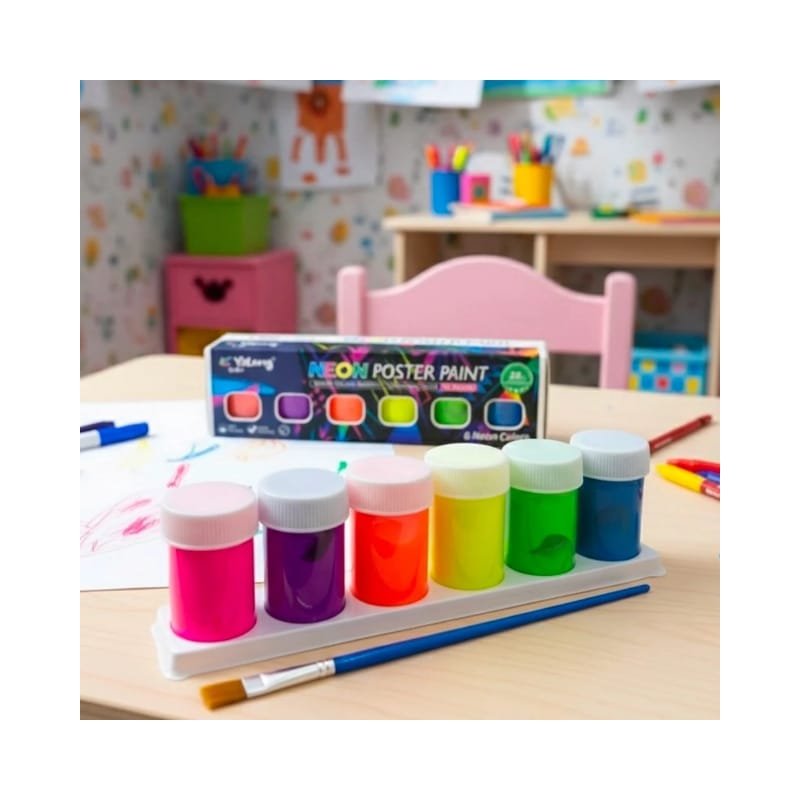 Neon Poster Paint No. 242216 ( 6 Colors ) - Image 1