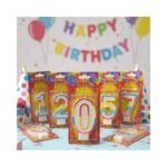 Red Card Number Candle