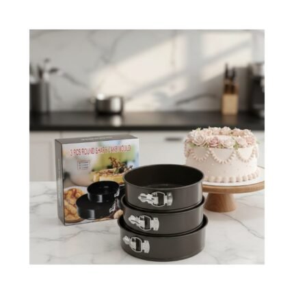 Round Shape Cake Mould ( 3 Pcs)