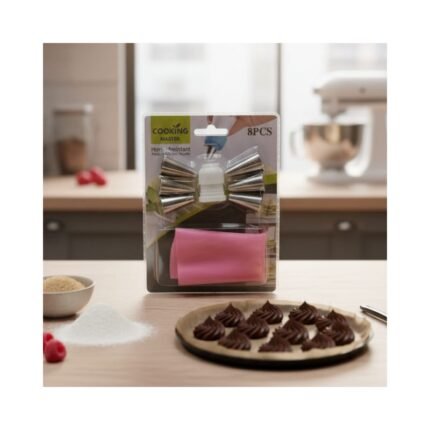 Cake Decorating Piping Bag with Nozzle Set (8 Pcs)
