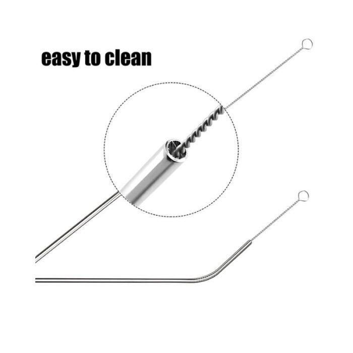 6 Pcs Stainless Steel Straw KK-V-15-4 - Image 3
