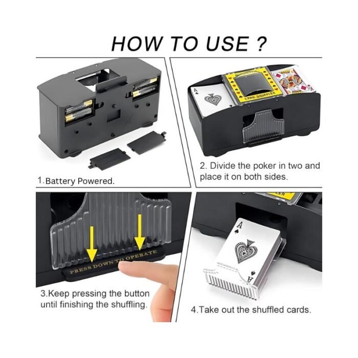 Automatic Card Shuffler (Battery Powered/USB Powered) - Image 2
