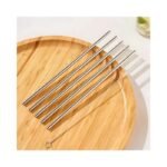 6 Pcs Stainless Steel Straw KK-V-15-3
