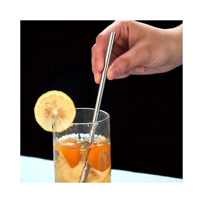 6 Pcs Stainless Steel Straw KK-V-15-3 - Image 3