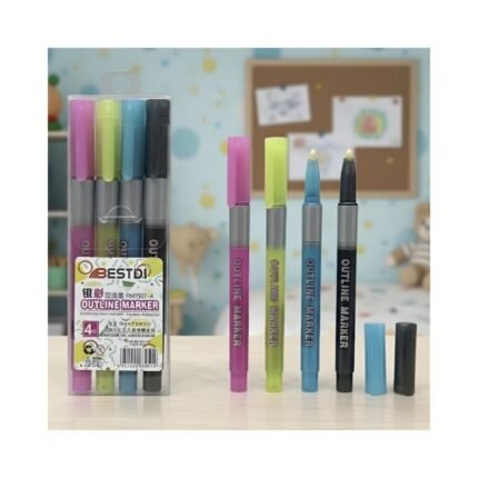 Single Tip Outline Pen No. 1507-4 ( 4 Pcs )