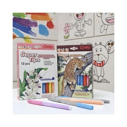 Single Tip Washable Marker No. 80733 ( 12 Pcs )