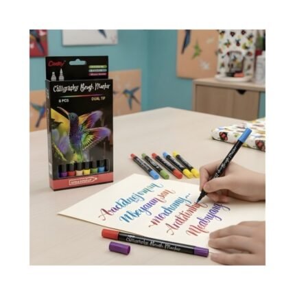 Double Tip Calligraphy Pen No. 2025027 ( 8 Pcs )