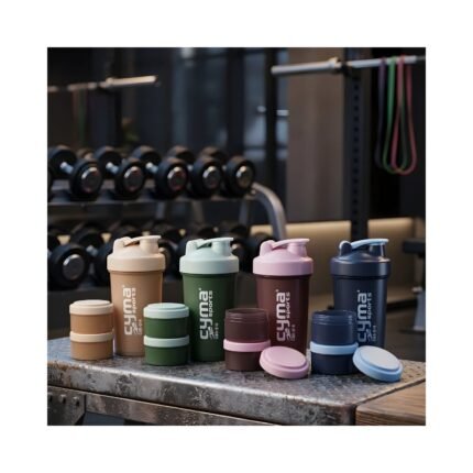 Gym Shaker With 2 Compartment Ctn No. 2506 No. 014